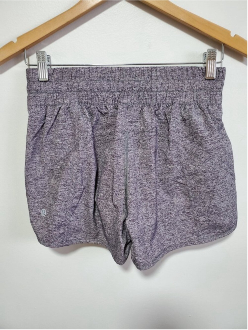 LULULEMON Tracker Short V 3.5" Heathered Black Sz 6 Running Gym Swift Athleisure - Picture 8 of 13